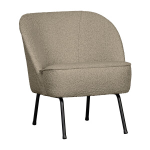 WOOOD Fauteuil 'Vogue' Bouclé, kleur Beige