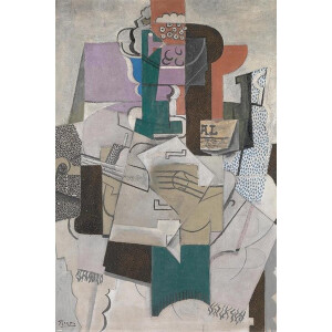 Poster - Picasso Fruit Dish Bottle And Violin - 91.5 X 61 Cm - Multicolor