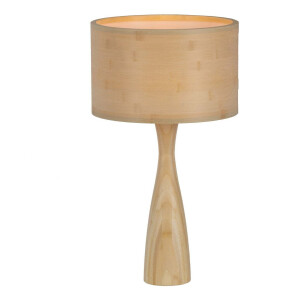 WOOOD Tafellamp 'Lunar' kleur Naturel, Ø32cm