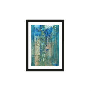 Urban Cotton Artprint 'Blue Green Abstract' 50 x 70cm