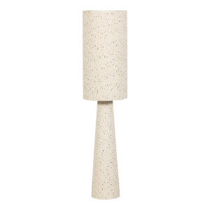 WOOOD Vloerlamp 'Loft' Bouclé, 130cm, kleur Naturel/Stippen