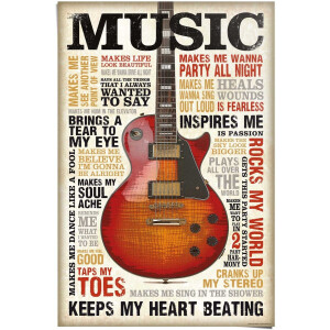 Poster Music is Passion - 91,5x61cm - Papier - REINDERS