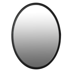 ZILT Ovale Spiegel 'Larrys' 80 x 60cm, kleur Zwart
