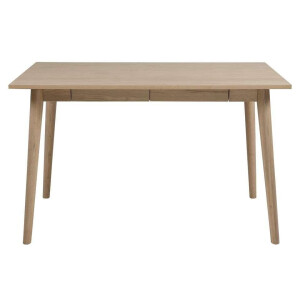 Leen Bakker - Bureau Lundo - Eiken - 60x120x75 Cm - Hout/MDF - Bruin