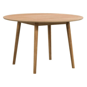 Leen Bakker - Eetkamertafel Ulfborg - Eikenkleur - Ø120x75 Cm - MDF - Bruin