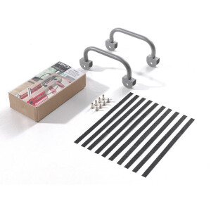 Leen Bakker - Vipack Veiligheidskit Pino - Metaal - Zilverkleurig - 13.5x28x6 Cm