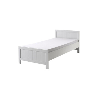 Leen Bakker - Vipack Bed Erik - 77x95,8x206,8 Cm - MDF - Wit - 206.8x95.8x77 Cm