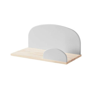 Leen Bakker - Vipack Wandplank Kiddy - 45 Cm - MDF - Grijs - 25x45x21.5 Cm