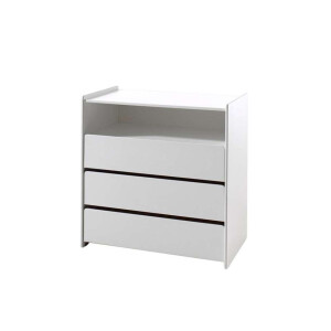 Leen Bakker - Vipack Commode Kiddy - 92x90x47 Cm - MDF/Grenenhout - Wit