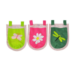 Leen Bakker - Vipack 3 Zakjes Spring - 51,5x30x3 Cm - Katoen - Roze - 51.5x30x3 Cm