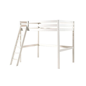 Leen Bakker - Vipack Hoogslaper Pino - 209x215x190 Cm - Grenenhout - Wit - 209.4x214.7x190 Cm