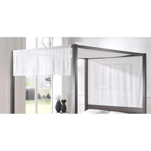 Leen Bakker - Vipack Canvas Pino Hemelbed - 205x135x195 Cm - Katoen - Wit