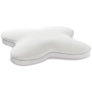 Leen Bakker - Hoofdkussen Vlinder - 50x60 Cm - Synthetisch - Wit - 10x60x50 Cm