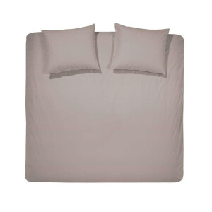 Leen Bakker - Cinderella Dekbedovertrek Uni - 200x200/220 Cm - Flanel - Taupe