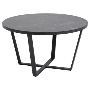 Leen Bakker - Salontafel Alma - 44x77x77 Cm - MDF - Zwart