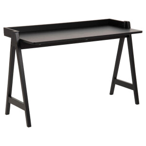 Leen Bakker - Bureau Mylo - 80x126,6x51,6 Cm - Hout - Zwart - 51.6x126.6x80 Cm