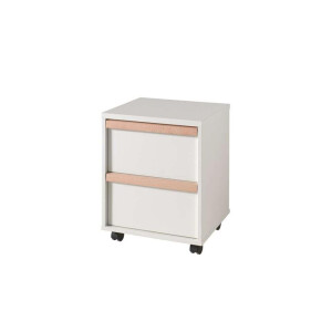 Leen Bakker - Vipack Rolcontainer Voor Bureau London - 59,7x48,1x40 Cm - Hout/Melamine - Wit