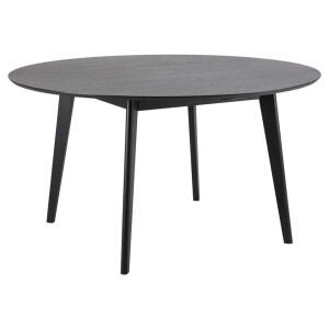 Leen Bakker - Eetkamertafel Roxy - 76x140 Cm - MDF - Zwart