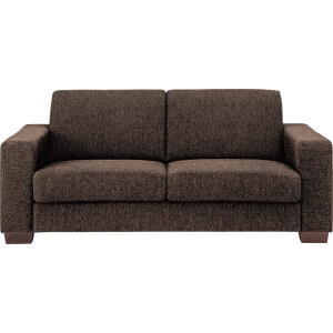 Goossens Bank N-joy Divana bruin, stof, 2,5-zits, stijlvol landelijk