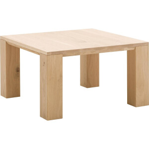 Goossens Hoektafel Luuk, hout eiken blank, modern design, 60 x 40 x 60 cm