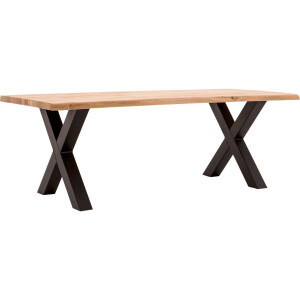 Goossens Eettafel Blade, Boomstamblad 200 x 100 cm 5 cm dik