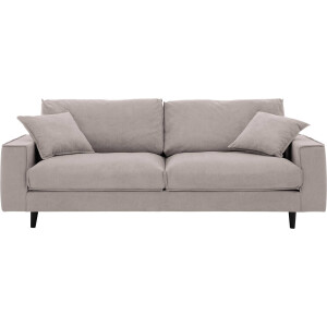 Goossens Bank Jonas beige, stof, 3,5-zits, urban industrieel