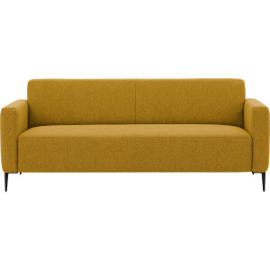 Goossens Bank Key West geel, stof, 3-zits, modern design