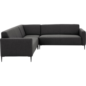 Goossens Bank Key West grijs, stof, 2,5-zits, modern design