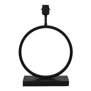 Light & Living Tafellamp 'Liva' 42cm, kleur Mat Zwart (excl. kap)