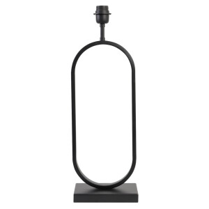 Light & Living Tafellamp 'Jamiri' 55cm, kleur Mat Zwart (excl. kap)