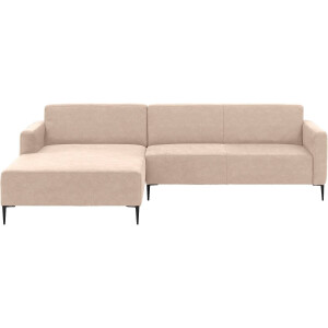 Goossens Bank Key West beige, micro leer, 3-zits, modern design