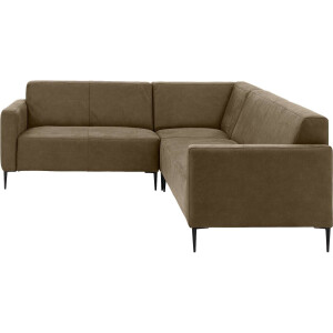 Goossens Bank Key West groen, micro leer, 2-zits, modern design