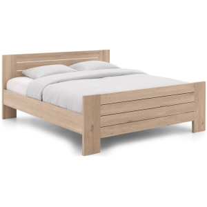 Goossens Bedframe Aberson, 180 x 220 cm met hoog voetbord