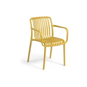 Kave Home Kave Home Tuinstoel Isabellini, Isabelini Gele Tuinstoel