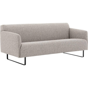 Goossens Excellent Bank Montreal lichtgrijs, stof, 2,5-zits, modern design