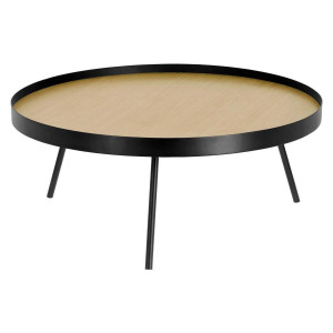 Kave Home Kave Home Sidetable Nenet rond, metaal zwart,, 84 x 35 x 84 cm