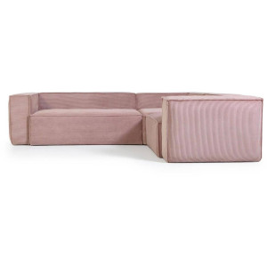 Kave Home Kave Home roze, hout, 3-zits,