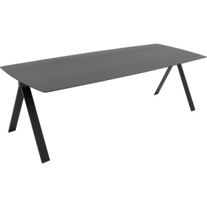 Goossens Excellent Eettafel Floyd, Semi rechthoekig 240 x 100 cm