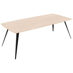 Goossens Excellent Eettafel Floyd, Semi rechthoekig 180 x 100 cm