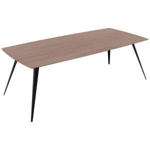 Goossens Excellent Eettafel Floyd, Semi rechthoekig 180 x 100 cm