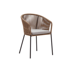 Kave Home Kave Home Eetkamerstoel Yanet, Yanet Touwstoel In Beige