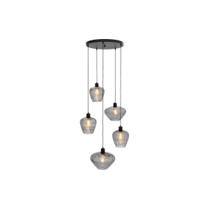 Goossens Hanglamp Dijon, Hanglamp met 5 lichtpunten ø50cm