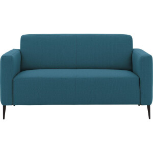 Goossens Bank Key West blauw, stof, 2-zits, modern design