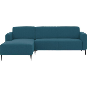 Goossens Bank Key West blauw, stof, 2,5-zits, modern design