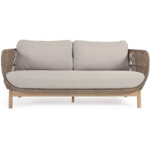 Kave Home Kave Home Tuinmeubel Catalina bruin, stof, 3-zits,