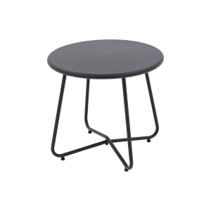 Goossens Salontafel Must, aluminium zwart,, 50 x 45 x 50 cm