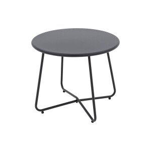 Goossens Salontafel Must, aluminium zwart,, 60 x 50 x 60 cm