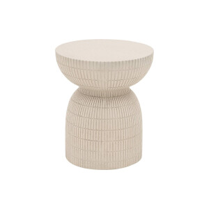 Goossens Bijzettafel Bereta, vezelcement bruin,, 37 x 44 x 37 cm