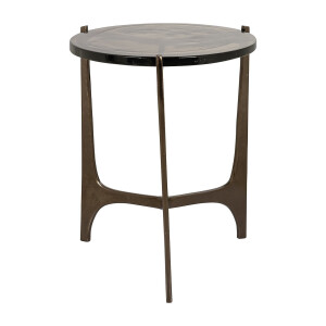 Richmond Bijzettafel 'Mateo' Glas, 41cm