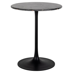 Richmond Ronde Bistrotafel 'Carlten' Marmer, 65cm, kleur Zwart